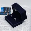 Torebki biżuterii 2PC/działka pusta pudełko na pierścienie pary podwójne nosiciele