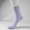 Women Socks Dong Ai 1 أزواج قابلة للبلع القطن الصلبة لونًا لطيفًا