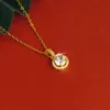 نساء قلادة عشيق أقراط خاتم جولة قطع micro zirconia 18k الذهب الأصفر مملوءة المجوهرات لامعة هدية