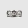 20% off all items 2023 New Luxury High Quality Fashion Jewelry for old tiger head ring made of Thai silver is fashionable and straight