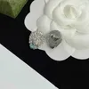 20% OFF 2023 New Luxury High Quality Fashion Jewelry for 2023 Lion Hum Head Rhinestone with Sea Blue Egg-shaped Stone Brass Earrings