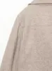 Женские куртки Keyanketian Женская песочная мягкая куртка винтажного стиля асимметричная овешательница уникальный дизайн короткий шерстяный верх