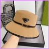 Bucket Straw Hat Designer Casquette Outdoor Summer Caps Fitted Triangle Classic Fashion Hats
