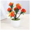 Decoratieve bloemen Creatieve mini kunstmatige bloem planten planten lotus bonsai bruiloft feest tuin huis hersturant tafel decor planten