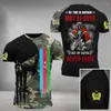 T-shirts masculins T-shirts pour hommes Azerbaïdjanais Hommes Vétérans drapeau des vétérans 3D TEE IMPRIMÉ STREE