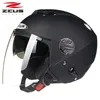 Capacetes de motocicleta Capacete de meia face de inverno para motocicletas de alto padrão, equipamento de proteção off-road masculino