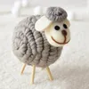 Christmas Decorations Nordic Wool Felt Lovely Sheep Cute Desktop Mini Ornaments Year Table For Home Gifts