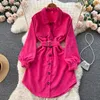 Högkvalitativ fransk klänning Kvinnor Elegant Fashion Sweet A-Line Party Dresses New Autumn Korean Streetwear Short Dress 2023