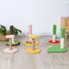 Cat Toys Pet Pole Hair Ball Liten Toy för att reporera slipning av Claw Sisal Board Scratcher Pole-stil