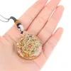 Collane con ciondolo 1PC Orgonite cristallo naturale collana a sette Chakra accessori per gioielli di moda per donna uomo bambini regalo fortunato