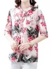 Blusas de mujer Camisas Mujer Primavera Verano Señora Moda Casual Media manga Pajarita Encaje Floral Blusas Tops WY0315Mujeres