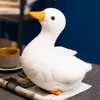 25cm Kawaii lebensechte Call Duck Plüschtier Realistische süße weiße Enten Stofftier Spielzeug Geschenke für Kinder Haustiere Simulation Ente Geschenke LA544