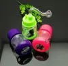 Coloured plastic mini water pipe Glass Bongs Glass Smoking Pipe