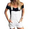 Women's Jeans Strap Short Solid Color Women's Clothing Leisure Sports Shoulder Denim Suspenders Boutique Style Street Trendsetter