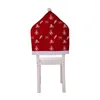 椅子カバーカバークリスマスキッチンシートカバークリエイティブプリント非織り生地の年ギフトテーブル飾りのための飾り