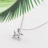 Ketens mode klassiek roestvrijstalen dier schattige puppy hanger ketting voor vrouwen houden van geschenken sieraden groothandel