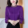 вышивка фиолетовой блузки