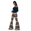 modello moda donna stampato Micro harem S5Q pantaloni elasticizzati a matita color caramello pantaloni casual slim taglie forti