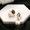 Dangle Earrings Pearl Number 5 Long Chain Designer Luxury Jewelry Brincos Orecchini For Women Party Wedding