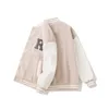 Мужские куртки Hip Hop Varsity Jacket Mens Furry Letters Embroidery Color Block College Womens Harajuku Fashion Baseball Coats Ins