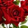 Dekorative Blumen, hübsch, 1 Stück, Latex-Rose, künstlich, fühlt sich echt an, für Zuhause, Hochzeit, Dekoration, Party, Geburtstag, Valentinstag, Geschenk