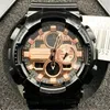 Sports Digital Quartz 140 Unisex Watch Original shock watch Full function World Time LED Solar GA Oak series