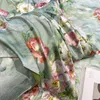 Ensembles de literie Premium coton égyptien housse de couette ensemble soyeux doux lisse fleur Vintage fleurs 1Pc drap de lit 2 taies d'oreiller