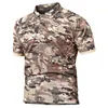 Heren t shirts zomer heren tactisch shirt militaire korte mouwen ademende leger camouflage kleding casual