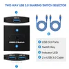 Ny USB3.0 Twoway Switch 2x1 Sharer Twoswitchone Uub3.0