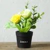 Decorative Flowers Lovely Artificial Plants With Pot Simulation Mini Bonsai Potted Placed Green Fake Home Decoration Accessories