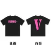 cherry blossom pink short sleeve New York limited fog high street large half sleeve couple vibe T-shirt