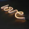 Decoração de festa Creative Love Shape Led Neon Light Wedding Wedding Day Lamp Sign Night Battery Powered