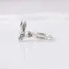 80% OFF 2023 New Luxury High Quality Fashion Jewelry for rabbit head men and women silver for lovers wind pair ring personality trend