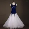 Etapa desgaste por encargo salón de baile vestido de baile estándar para mujer / mujer tango vals foxtrot vestidos ropa de baile profesional DL2047