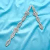 Wedding Sashes SESTHFAR Belt Rhinestones Appliques Gold Sew On Crystal For Bride F125