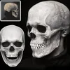 Halloween Party Full Head Skull Mask with Movable Jaw Scary Latex Adult Size Cosplay Masquerade Masks