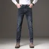 Männer Jeans 2023 Frühling Slim Für Männer Casual Stretch Einfarbig Mode Einfache Dünne Männliche Denim Hosen Marke Hosen