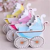 Christmas Decorations 100pcsWedding Candy Box Stroller Shape Party Wedding Baby Shower Favor Paper Gift Storage Boxes Holders