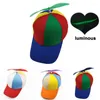 Cappellini da baseball Cappellino snapback divertente con girandola estiva per bambino adulto Cappello da baseball con elica multicolore Puntelli da esterno staccabili