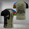 T-shirts masculins T-shirts pour hommes Azerbaïdjanais Hommes Vétérans drapeau des vétérans 3D TEE IMPRIMÉ STREE