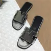 Designer Hommes Femme Pantoufles Sandales Chaussures Imprimer Slide Summer Wide Flat Sandal Slipper