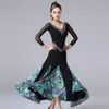 Stage Wear Ballroom Dress Standard Dance Rumba Spanish Clothing Flamenco Tango Costumes Sequins