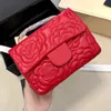 Handtas 2023 Nieuwe single schouder Crossbody tas Camellia kettingtas Leather Dames Bag Senior textuurkoppelingszak Luxe tas boodschappentas