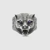 Factory wholesale 2023 New Luxury High Quality Fashion Jewelry for same antique double tiger head ring straight jewelry