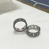 2023 New Luxury High Quality Fashion Jewelry for silver pattern engraved hollow out couple pair ring high version