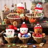 Juldekorationer 1x Merry Fruit Box Candy Storage Basket Container Xmas Decoration Gifts