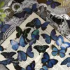 Papier cadeau 50/45 pièces Vintage papillon autocollants PET décoratif pour téléphone portable Journal Journal Scrapbooking bricolage papeterie