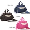 Duffel Bags N7MF 5Pcs/Set Baby Nursing Diaper Bag Tote Large-Capacity Polka Dot Mummy Handbag