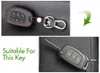 Capas de capa -chave do carro de couro genuíno para Hyundai i20 I30 I35 I40 IX20 IX35 Solaris Verna Santa Fe Creta i10 Tucson Elantra