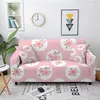 Stoelhoezen stretch roze bank deksel elastische slipcover voor woonkamer mooie bedrukte bank 1/2/3/4-zits hoek leunstoel coverchair